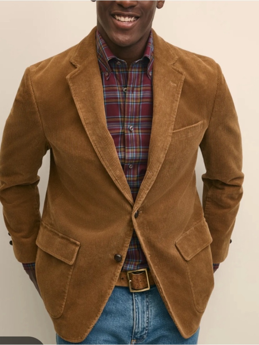 Brooks Brothers Loro Piana Vintage corduroy Brown Men’s Blazer Jacket size 46 L